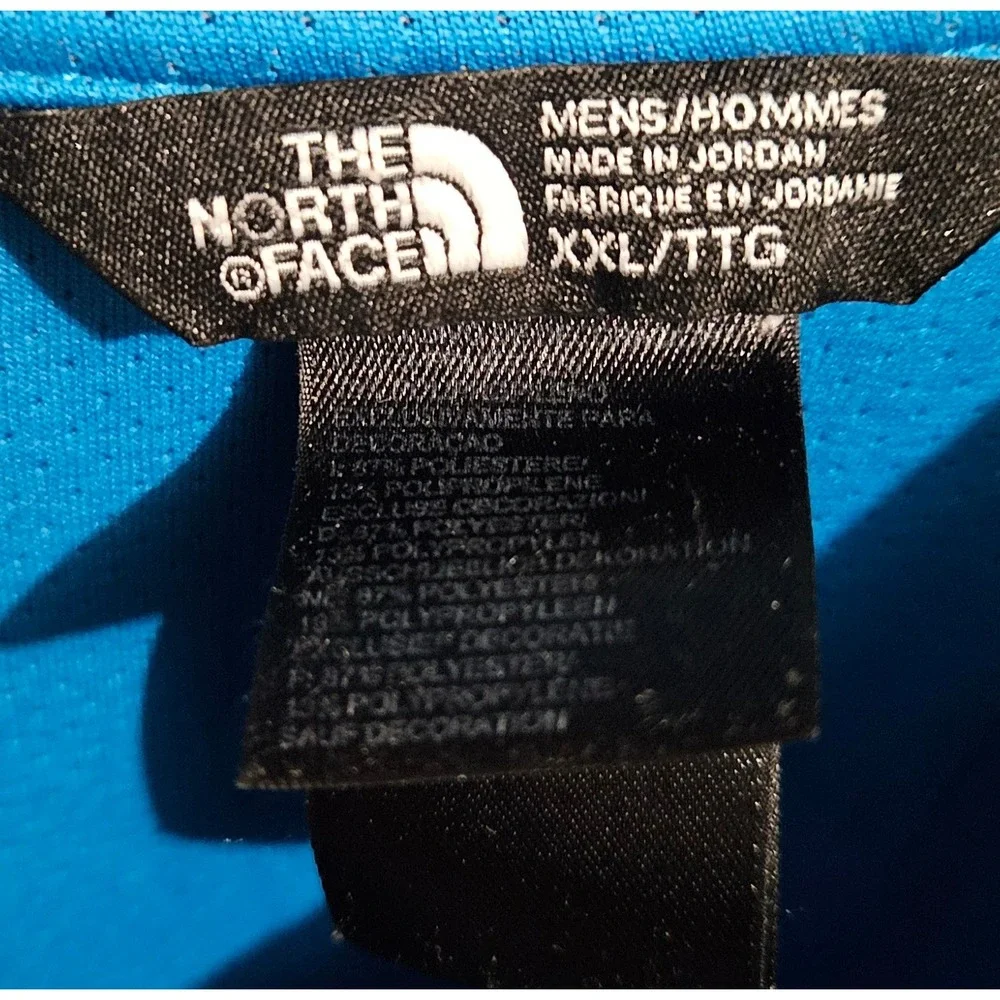 The North Face Mens FlashDry Blue Striped Short Sleeve Polo Shirt XXL NF0A3GZ1